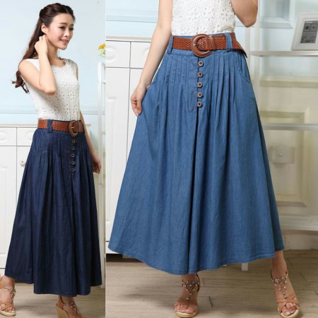 Faldas jeans